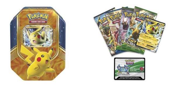 Pikachu Battle Hearts Tin SEALED