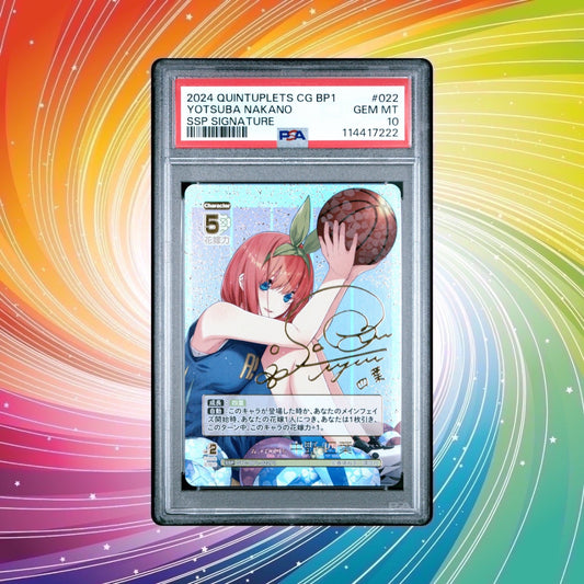 Yotsuba Quintessential Quintuplets Card Game SSP PSA 10