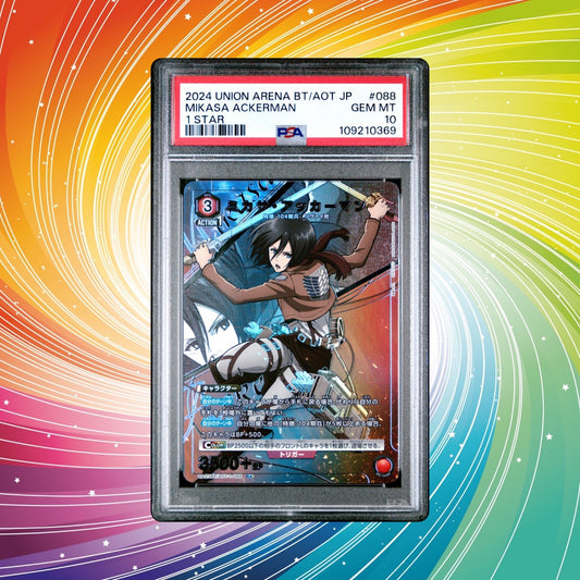 Mikasa Union Arena AOT 1* PSA 10