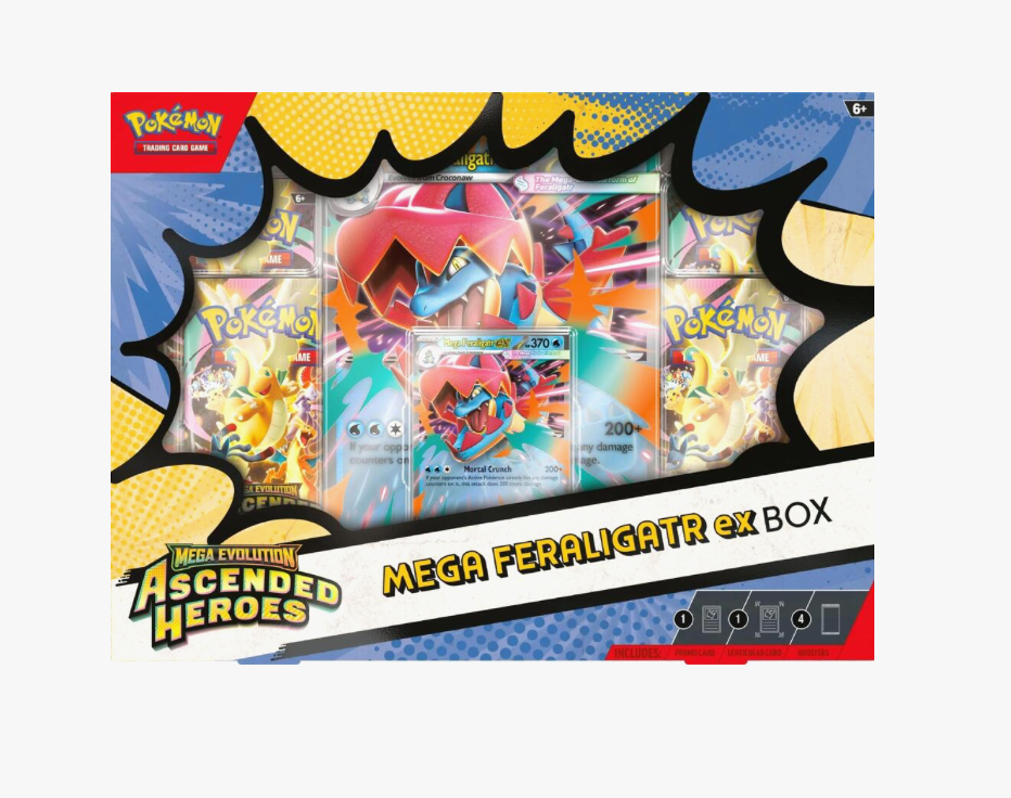 Heroes Who Ascend Mega Feraligatr, Meganium or Emboar Box