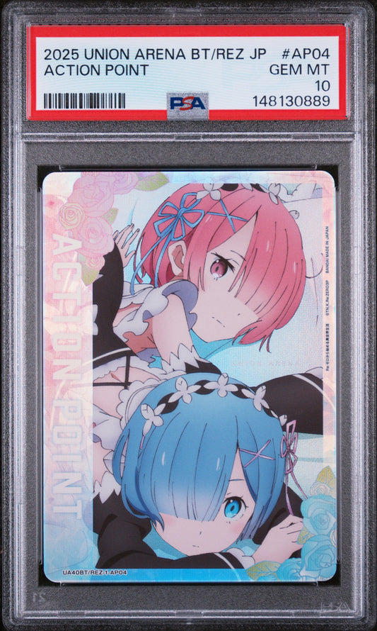 2025 Union Arena Rem & Ram AP PSA 10